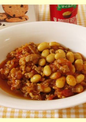豚と大豆のピリ辛トマト煮込み-レシピのメイン写真