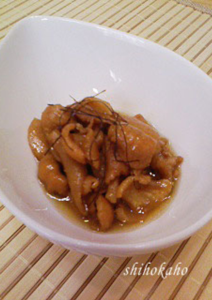我が家の定番！鶏皮の醤油煮-レシピのメイン写真