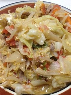 ごくフツーの野菜炒めに…-レシピのメイン写真
