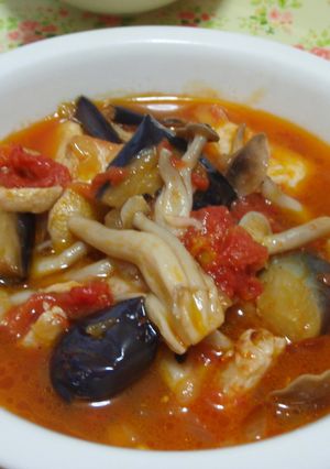 キノコたっぷり♪鶏肉のトマトソース煮-レシピのメイン写真