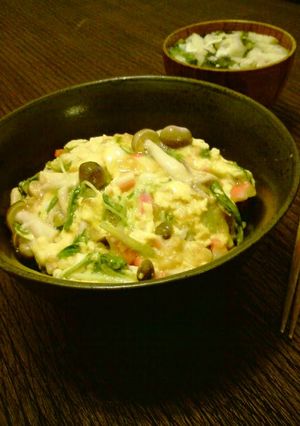 節約料理！カラフル卵丼-レシピのメイン写真