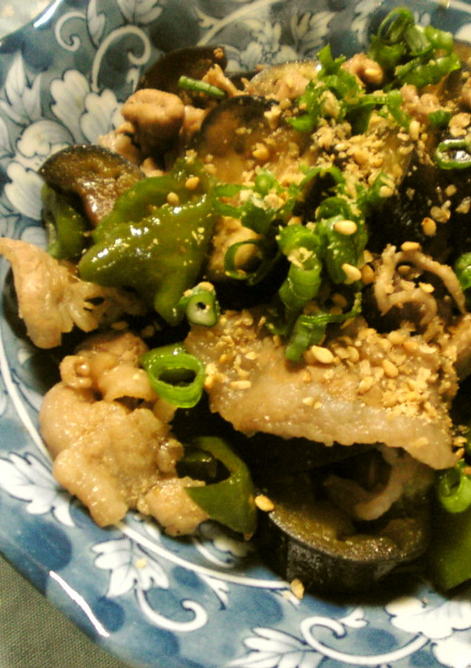 豚バラと茄子とピーマン炒め-レシピのメイン写真