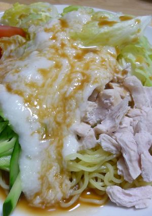 山芋のちゅるるん冷麺-レシピのメイン写真