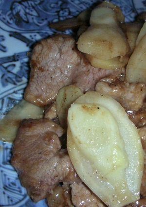 台湾家庭料理♪新生姜＆豚ヒレ＆黒酢♪-レシピのメイン写真