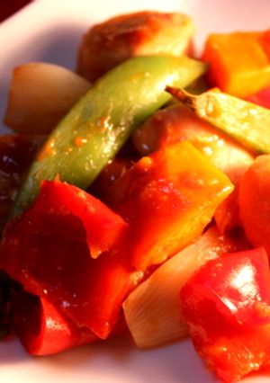 チキンとカラフル野菜ホットケチャップ炒め-レシピのメイン写真