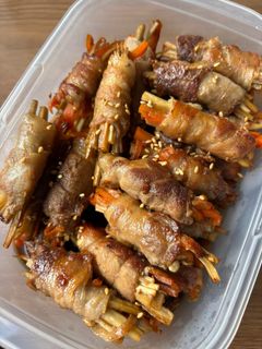 野菜の肉巻き 豚バラ肉🐷-レシピのメイン写真