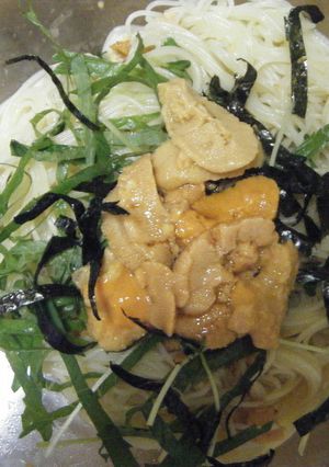 ぜいたく、ウニの冷製パスタ-レシピのメイン写真