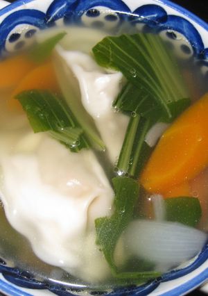 チンゲン菜と水餃子のスープ-レシピのメイン写真
