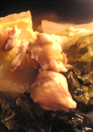 圧力鍋：鶏軟骨と白菜の煮物-レシピのメイン写真