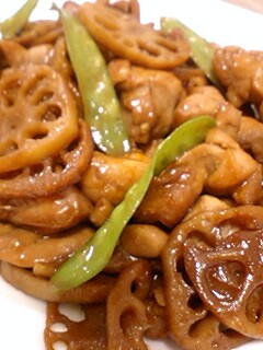 鶏肉&れんこんの甜麺ジャン炒め☆-レシピのメイン写真