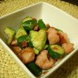 彼レシピ★胡瓜とソーセージの梅肉和え*