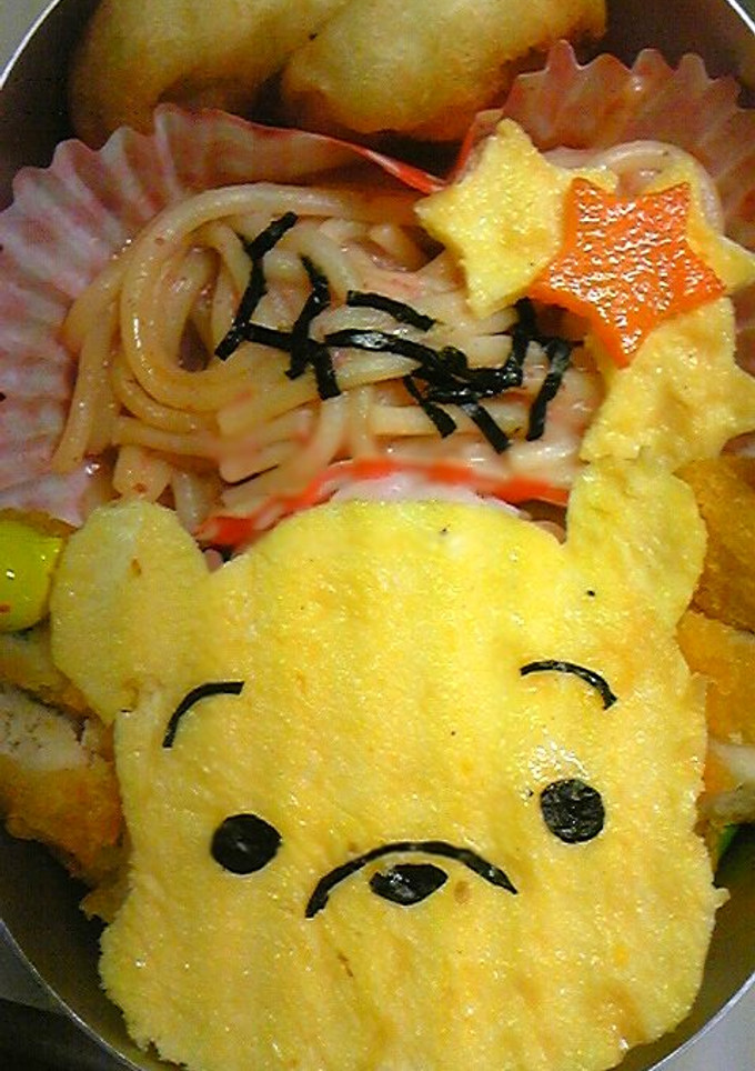 薄焼き卵で簡単☆プーさんキャラ弁-レシピのメイン写真