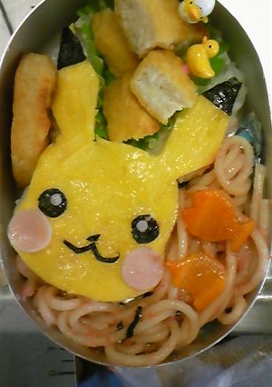 薄焼き卵で簡単☆ピカチューのキャラ弁-レシピのメイン写真