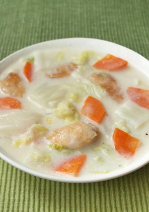 たっぷり白菜と鶏むね肉の中華風クリーム煮-レシピのメイン写真