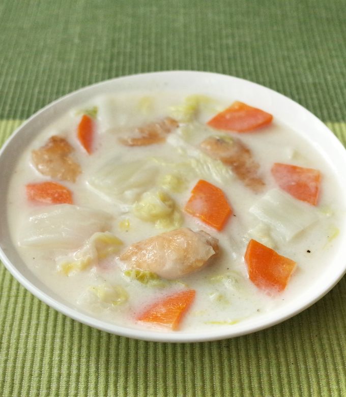 たっぷり白菜と鶏むね肉の中華風クリーム煮-レシピのメイン写真