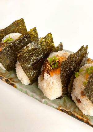 ガッツリ~甘辛牛肉とチーズのおにぎり-レシピのメイン写真
