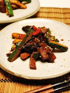 和風★ズッキーニと茄子の味噌炒め-レシピのメイン写真