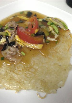 残ったそうめんで堅焼きそーめん。-レシピのメイン写真