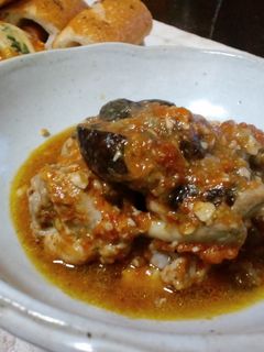 カンタン茄子とチキンのとまと煮-レシピのメイン写真