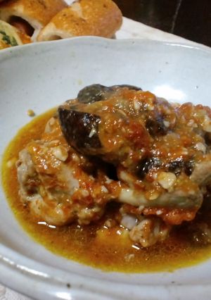 カンタン茄子とチキンのとまと煮-レシピのメイン写真