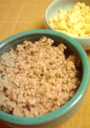 私のこだわり☆鶏そぼろ-レシピのメイン写真