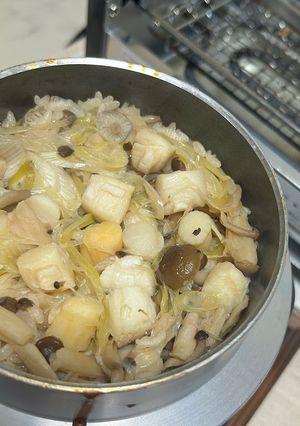 ボイル小柱とネギの釜飯-レシピのメイン写真