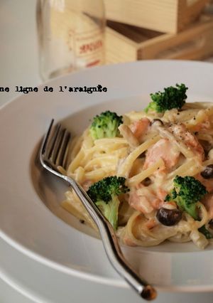 まったり♥サーモンクリームチーズパスタ。-レシピのメイン写真