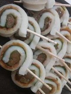 くるくる★梅しそちくわ巻き-レシピのメイン写真