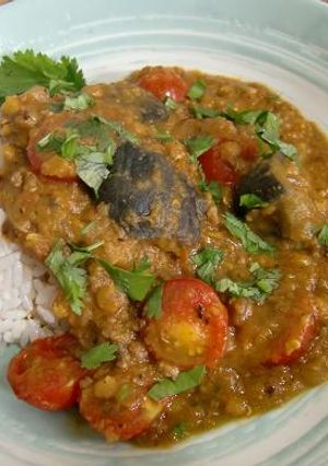 ナスとレンズ豆の夏カレー☆（ルー不使用）-レシピのメイン写真
