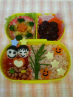 ☆季節キャラ弁☆★七夕バージョン★-レシピのメイン写真