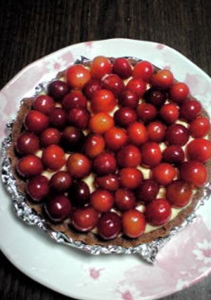 季節のフルーツでさくらんぼのタルト♪-レシピのメイン写真