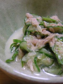 オクラと胡瓜のさっぱり♪ツナ和え-レシピのメイン写真