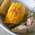 とうもろこしのさっぱりスープ煮