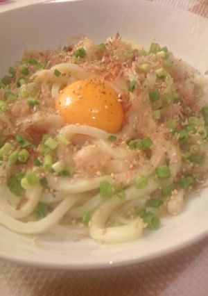 釜玉うどん-レシピのメイン写真