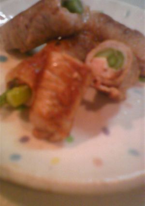 ☆簡単☆お弁当おかず☆豚肉梅アスパラ巻き-レシピのメイン写真