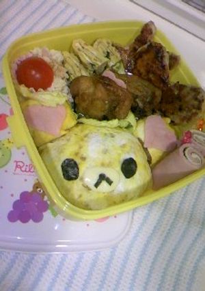 簡単☆リラックマ☆お弁当-レシピのメイン写真