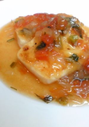 やさしいお酢DEあんかけ豆腐-レシピのメイン写真