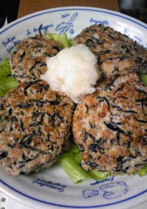 ヒジキと豆腐のハンバーグ-レシピのメイン写真