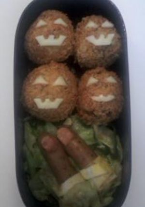 ☆ハロウィン☆恐怖のキャラ弁☆-レシピのメイン写真