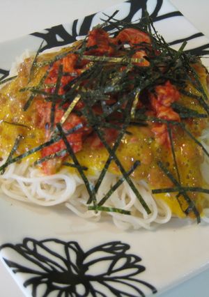 ハマる♡キムチ納豆そうめん-レシピのメイン写真