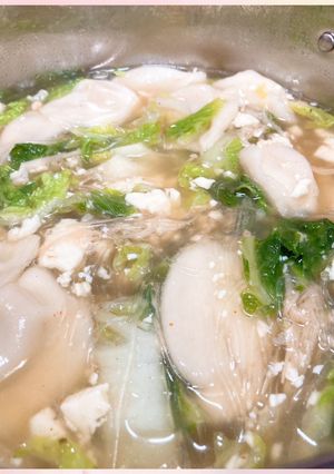 水餃子と白菜の春雨スープ-レシピのメイン写真