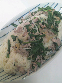 豚肉でそうめんチャンプルー-レシピのメイン写真