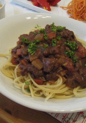 ラグー風。肉と野菜の煮込み　ミートソース-レシピのメイン写真