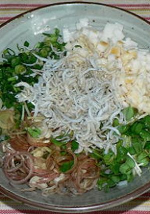 香味野菜たっぷりの釜揚げちりめん丼-レシピのメイン写真
