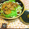 柚子胡椒で食べるはりはりうどん