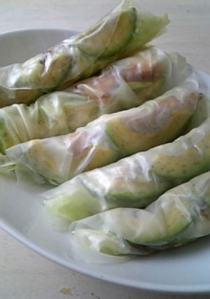 アボカドと鶏照りの生春巻き☆-レシピのメイン写真