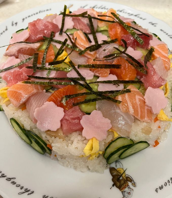 海鮮ちらし寿司ケーキ-レシピのメイン写真