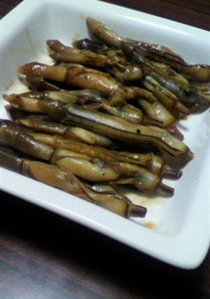 マテ貝の醤油煮-レシピのメイン写真
