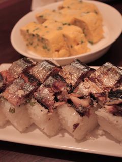シソ&のり入り焼きさんまの押し寿司-レシピのメイン写真