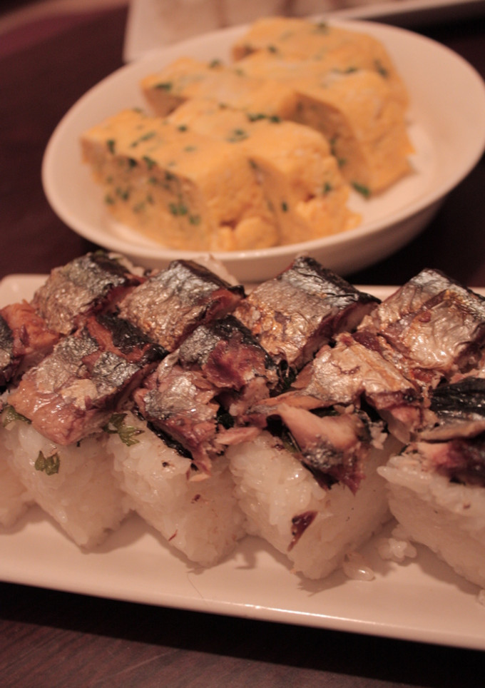 シソ&のり入り焼きさんまの押し寿司-レシピのメイン写真